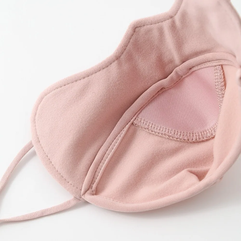 Thermal Winter Face Mask Adjustable Ear Loops Windproof Fleece Warm Face Cover Breathable 3D Stereo Breathable Thermal Mask
