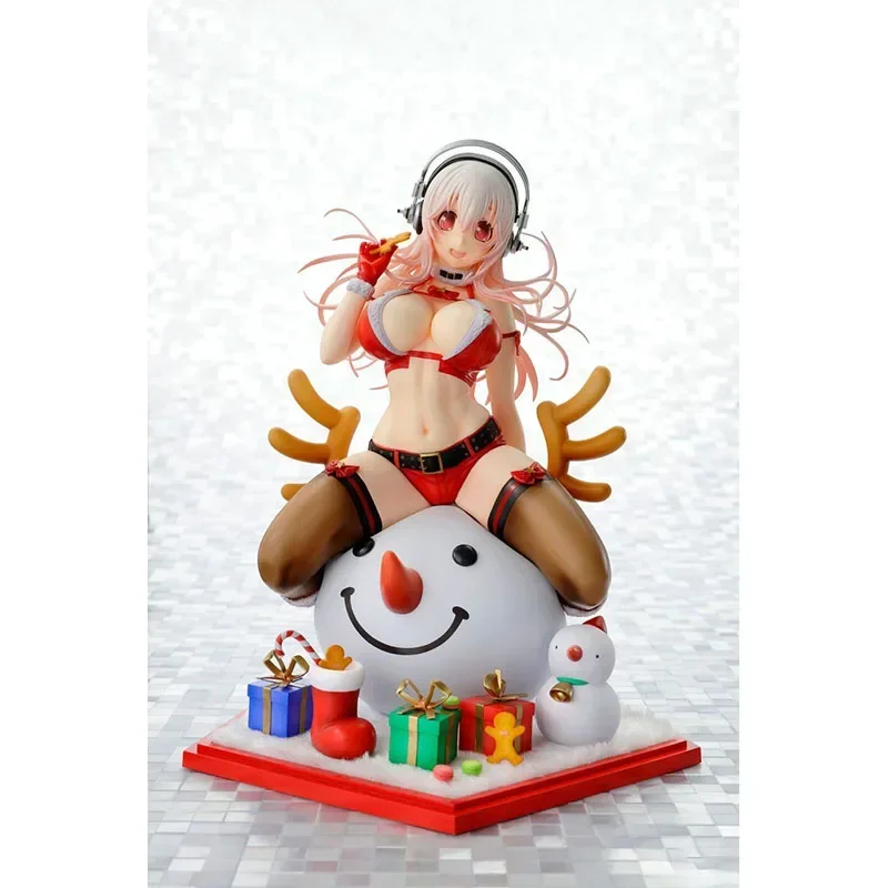 In Stock Original Genuine VERTEX Wonder Festival 2018 SUPER SONICO Christmas Ver 1/7 PVC Action Anime Figure Model Toys Gift