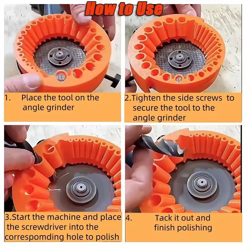 Multipurpose Drill Bit Grinding Sharpener Polishing Grinding Tools 125mm Angle Grinder Powered Tool Parts 2-13mm Drill Bits
