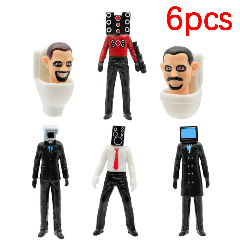Skibidi Toilettenmann Kamera Mann Figur TV Mann Lautsprecher Mann Modell Kameramann Actionfiguren Dekorationen PVC Puppe Spielzeug Sammlerstück