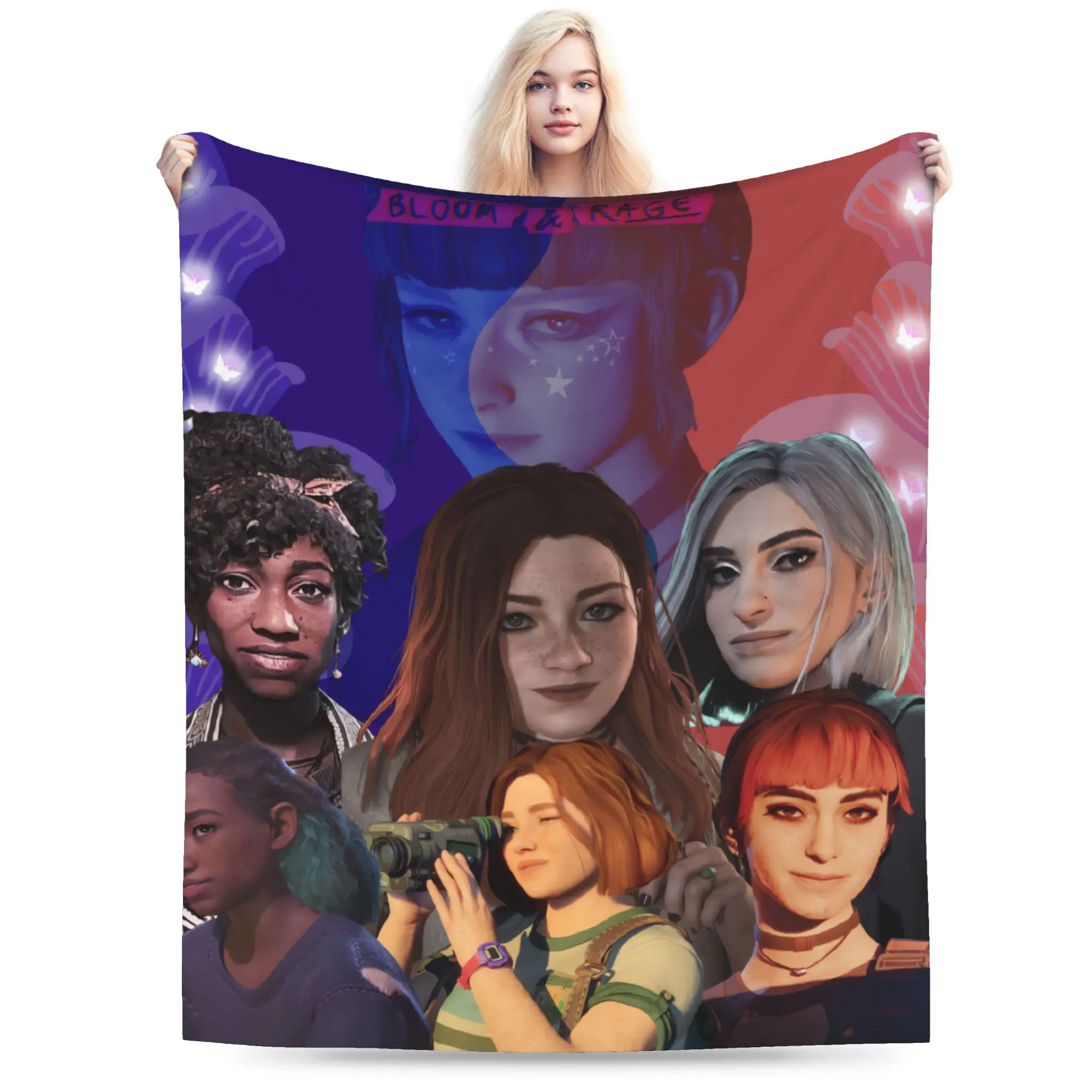 

Life is Strang Blankets Quality Soft Warm Throw Blanket Spring Girls Boys Couch Chair Sofa Bed Graphic Bedspread