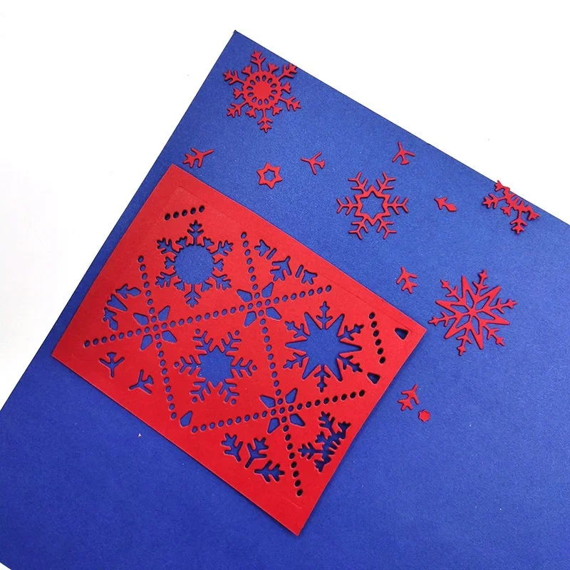 Snowflake Background Board Carbon Steel Cutting Dies Cutter Craft Paper Card Scrapbooking Making Cut Die Mold