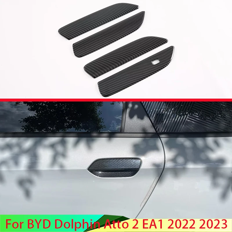

Чехол для дверной ручки BYD Dolphin Atto 2 EA1 2022 2023 из углеродного волокна с отверстием под ключ