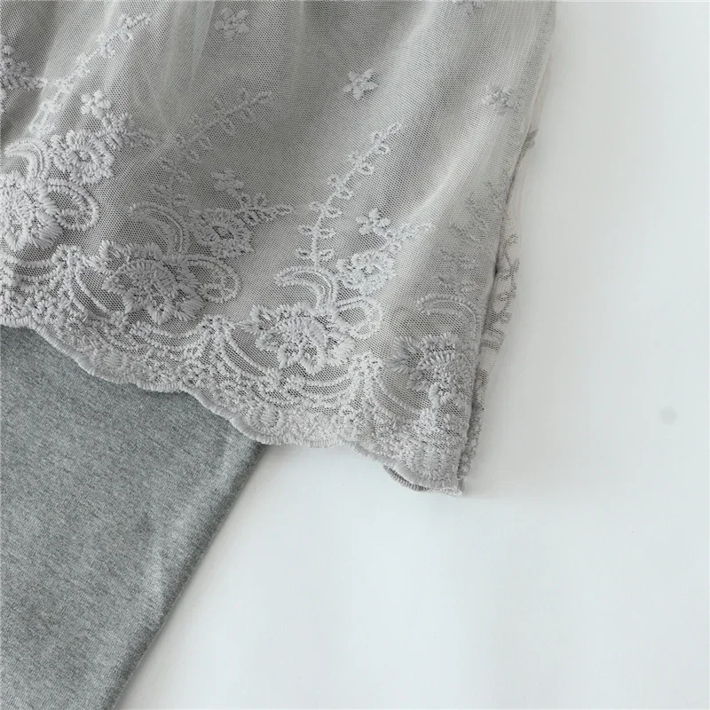 Kinderleggings für Babymädchen, Niedliche Spitzen-Prinzessinnen-Leggings mit Rock, Frühling Herbst Einfarbige Baumwoll-Kinderhosen – Detail 17