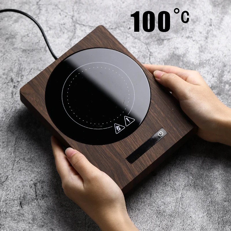 100°C Cup Heater Mug Warmer Hot Tea Makers 5 Gear Temperature Warmer Coaster 200W Electric Hot Plate Milk Tea Heating Pad 220V