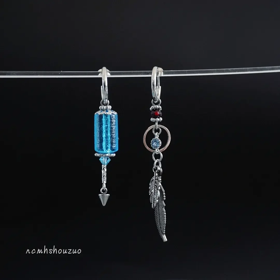 Anime Genshin Impact  Il Dottore The Doctor  Earrings Cosplay Props For Women Party Jewelry Fashion Accessories Gift - view 4