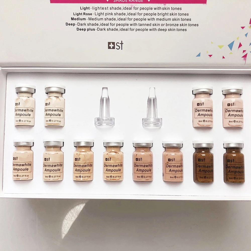 Korea Face 8ml Aufhellende BB-Creme Anfänger-Starterset Niacinamid/Peptid Faltenbekämpfende BB-Creme Hautpflege-Serum Schönheit