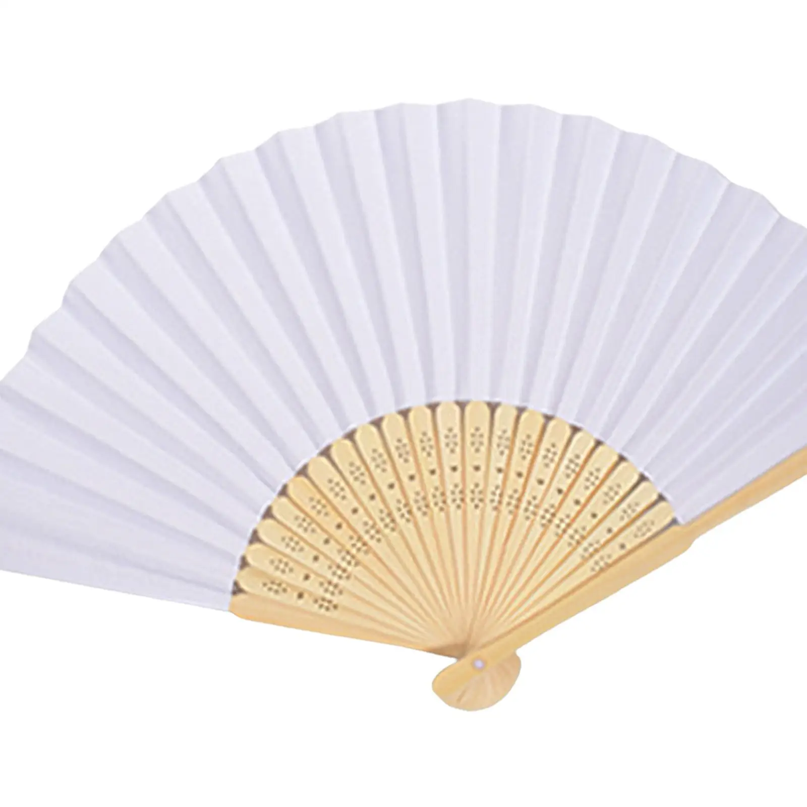 Foldable Bamboo Fan, Handheld Fan Chinese Fan for DIY Decoration Wedding Dancing Party Summer