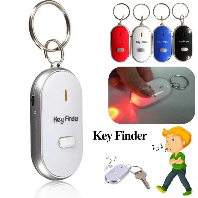 LED Flashlight with Remote Control Sound Key Chain Loss Locator Beep and Flash Sound of Looking for Lost Keys Whistle