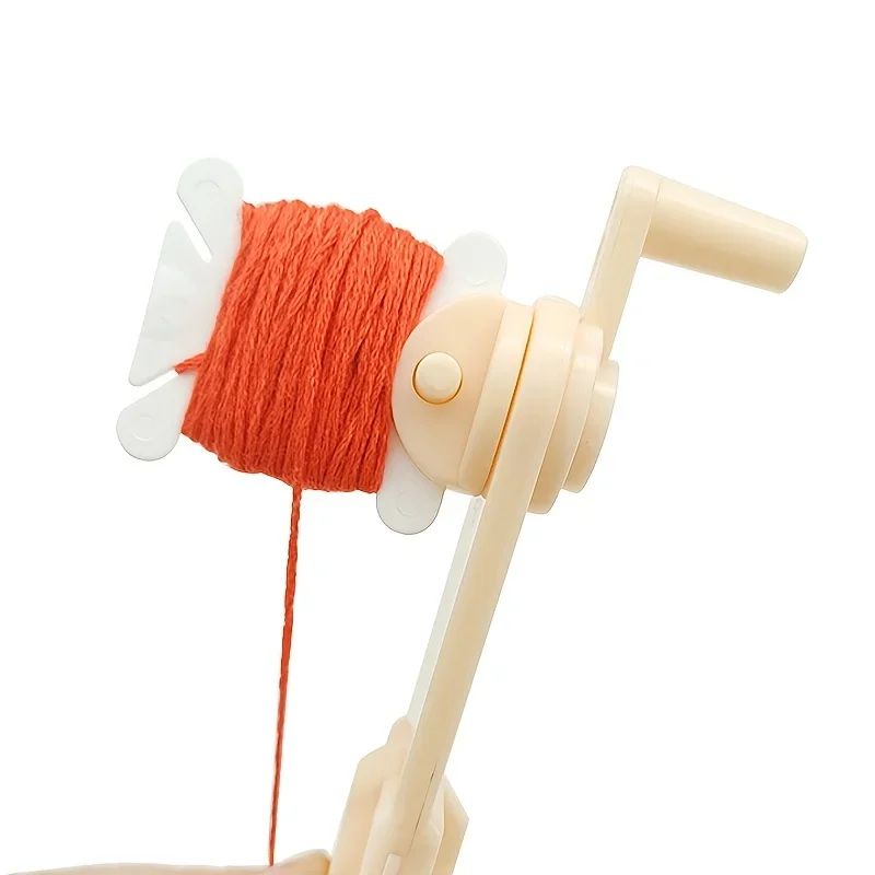 ماكينة لف الصوف اليدوية 3 قطع، جهاز لف الخيط بغرز متقاطعة، ماكينة لف يدوية للخيط والبلاستيك #4