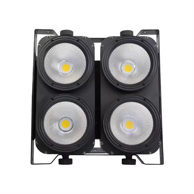 4x100W Warm White & Cool white COB LED blinder light stage show dj wedding club bar party dmx512 strobe light Stage light show