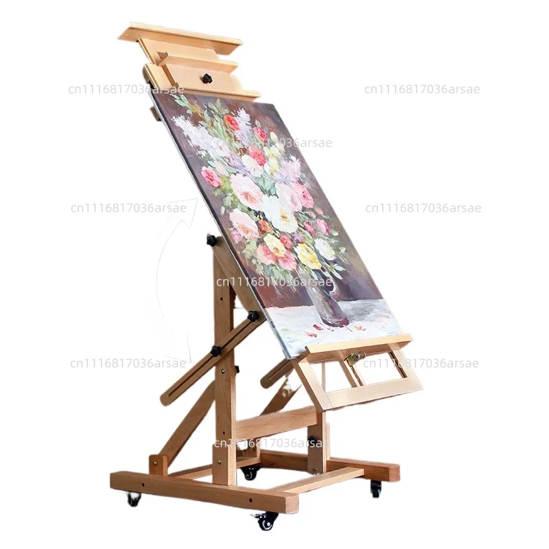 For Art Students Multi-functional Flat Dual-purpose Liftable Floor Easel Large Flat Easel
