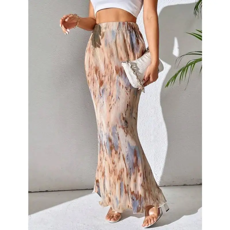 

Повседневные мужские шорты-юбка с плиссировкой и эластичным поясом, новинка, винтажный стиль, для прогулок