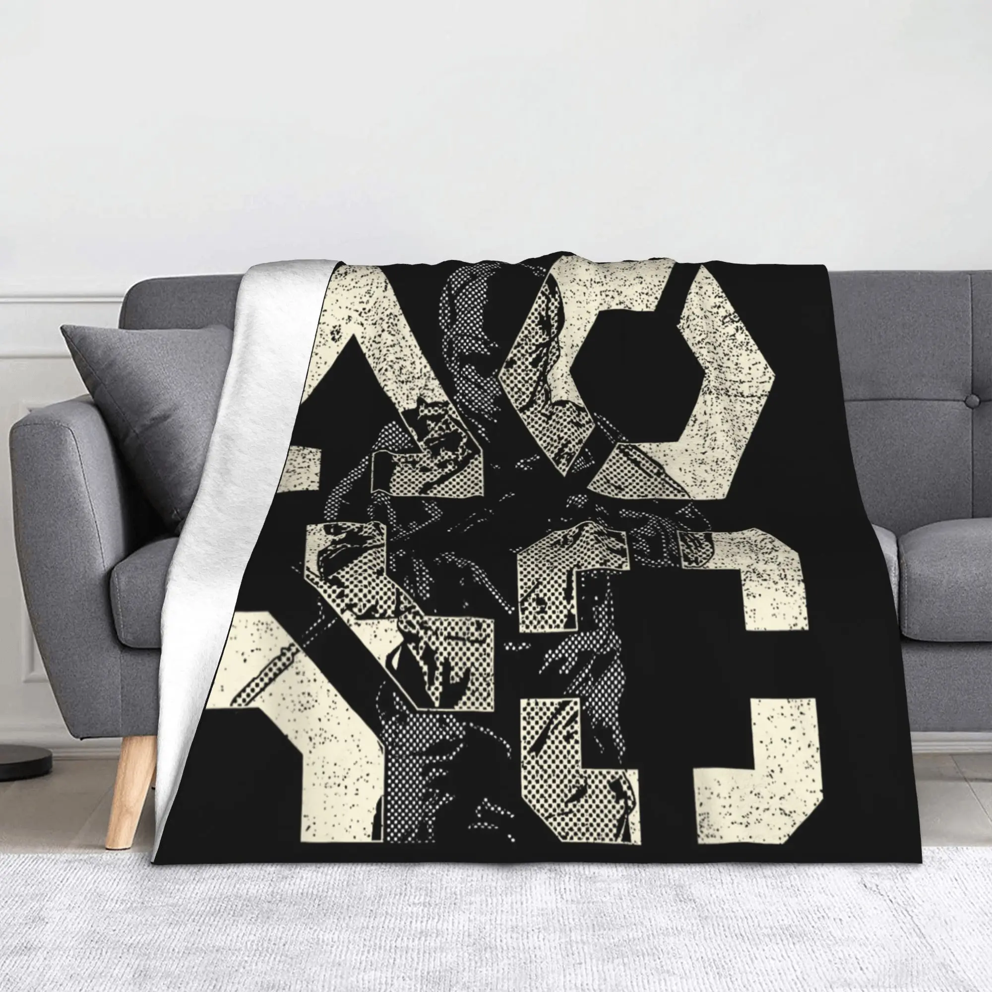 Battlefield Class Soldier Game BF6 Wool Blankets Army Camo Creative Throw Blanket for Home Hotel Sofa 200x150cm Ultra-Soft