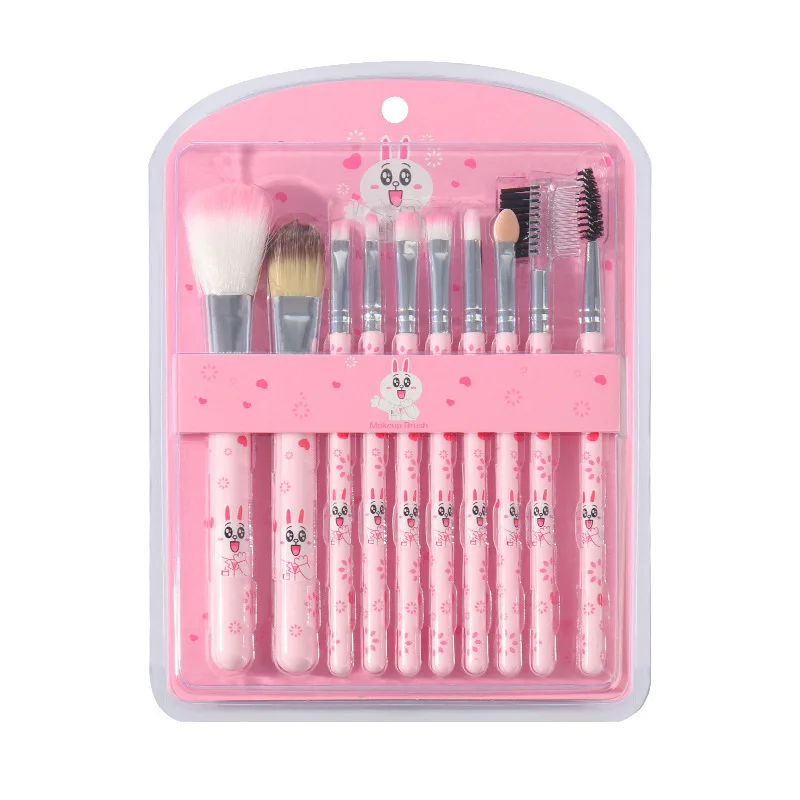 3 Colors Optional Ten Pieces of Makeup Set Combination Package Brush Beginners Makeup Brush Beauty Tools Promotion