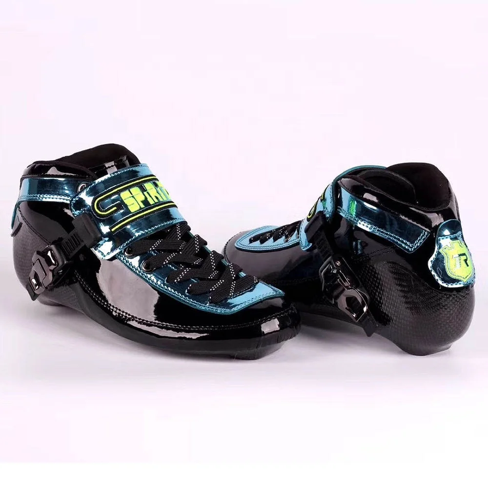 Professional SPIRIT Speed Inline Skate Boots Quality Carbon Fiber Competition Speeding Skate Racing Skating Hard Boots