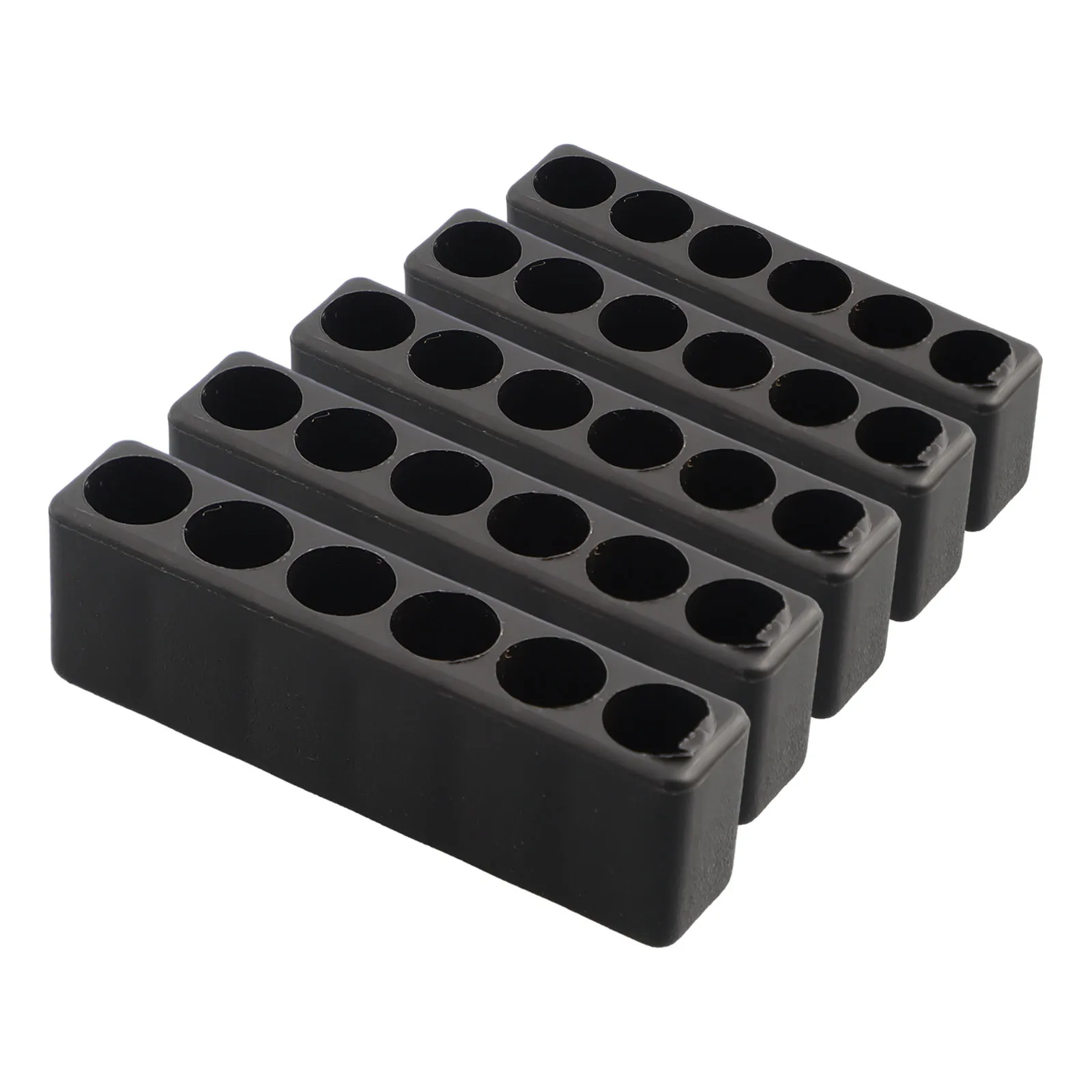 For Home Improvement Bit Holder Hex Tool Organizer Drill Bit Storage Easy To Organize Tool Storage Black Plastic