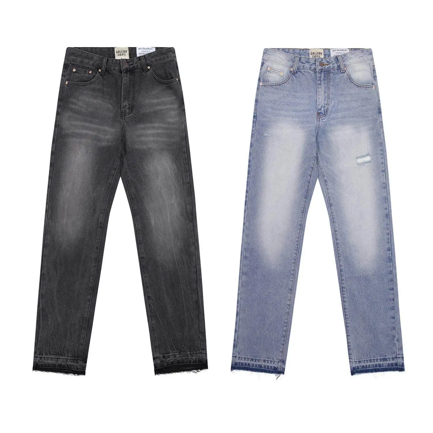 GALLERY DEPT Basic Washed Small Straight Loose Casual Retro Jeans