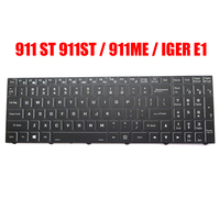 Laptop Keyboard For Thunderobot 911 ST 911ST / 911ME / IGER E1 English US Black Without Backlit New