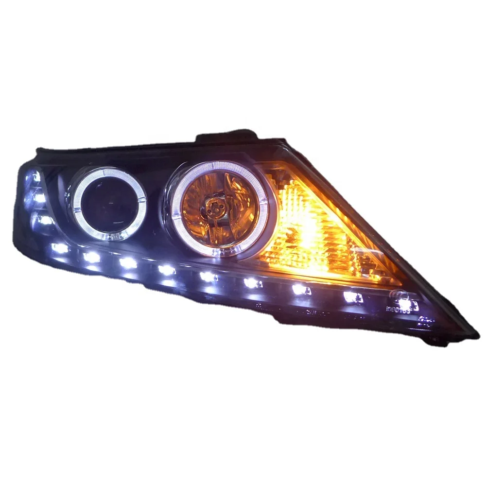 Customized Full LED Headlights For Kia Sorento 2009-2012 Bi-xenon Projector Lens Front Lamps With DRL