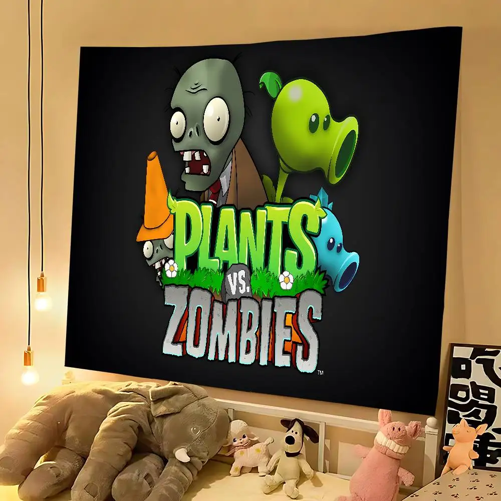 نباتات P الرائعة مقابل Z-Zombies موضوع خلفية حفلة عيد ميلاد الديكور هدايا الطفل الفضاء الديكور راية الأطفال التصوير الفوتوغرافي #5