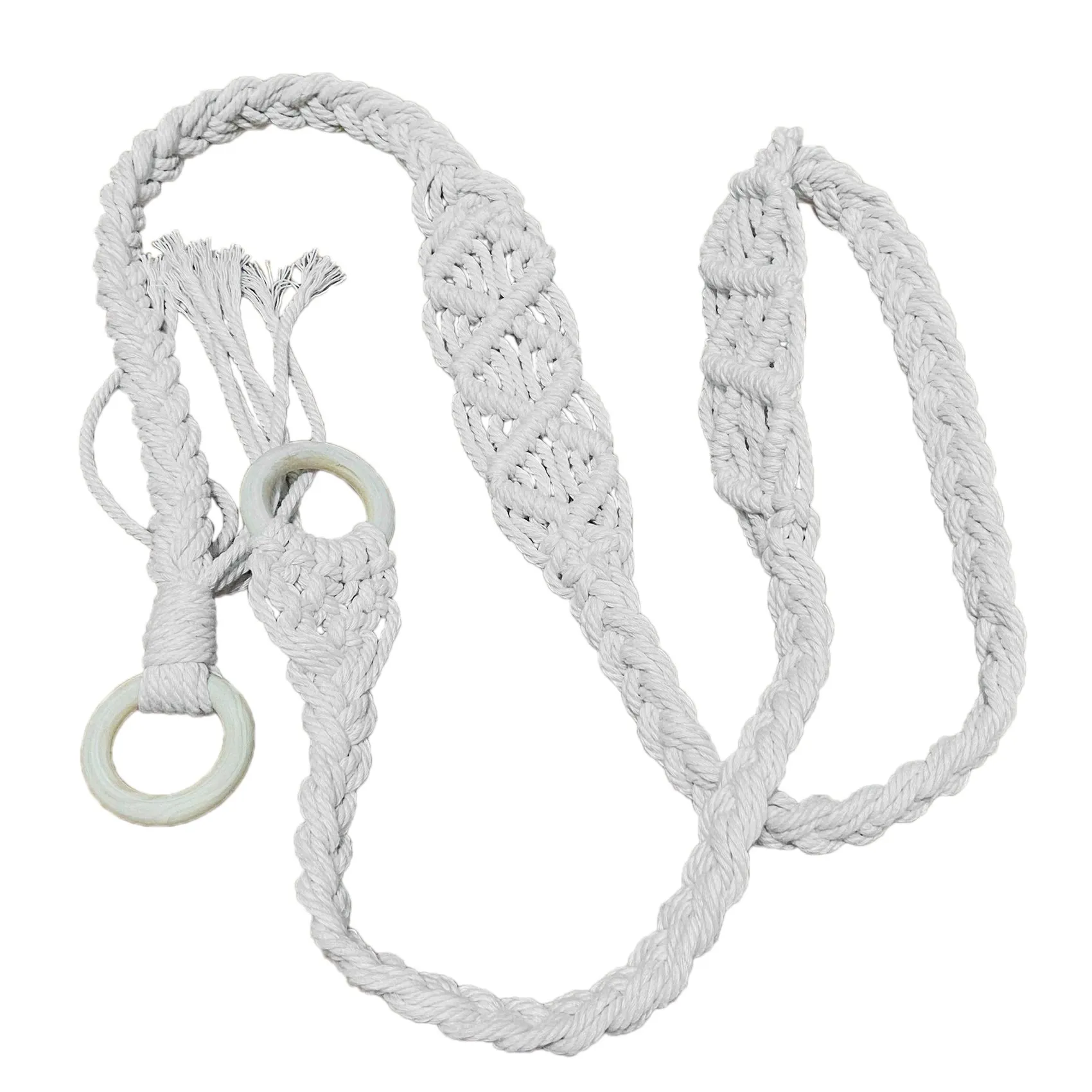 Tracolla per tappetino da yoga Tracolla regolabile fatta a mano Boho Crochet Macrame per tappetino da yoga Pilates Esercizio Fitness CALDO