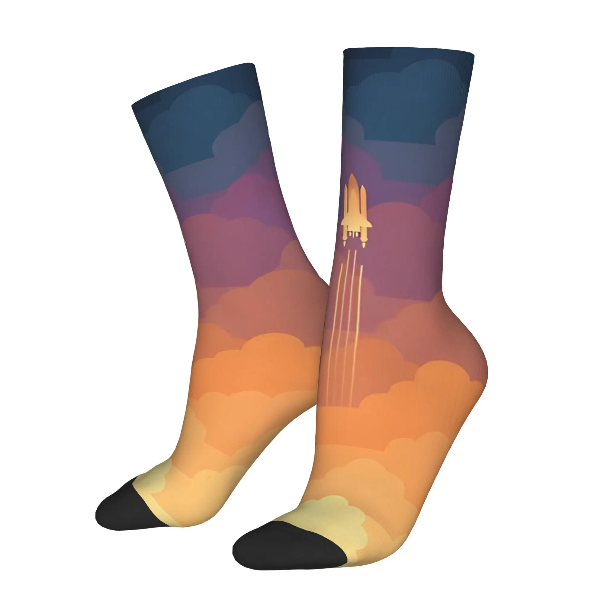 

Retro Clouds Men's Socks Unisex Harajuku Crazy Crew Sock Gift