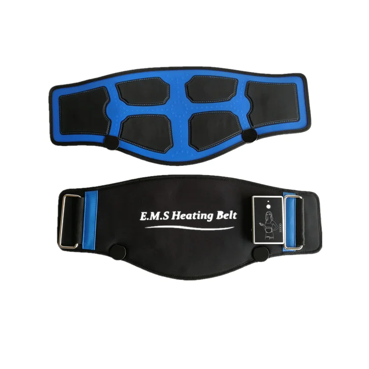 Rechargeable Heating Abdominal Trainer Muscle Relaxation Pulse Massage Belt Slimming Sculpting EMS Belt for Belly Fat  Back Pain
