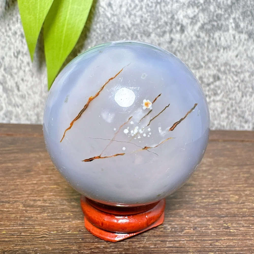 Natural Agate Sphere Crystal Stone Quartz Home Decor Energy Healing Reiki Gift Lucky Love Auspicious