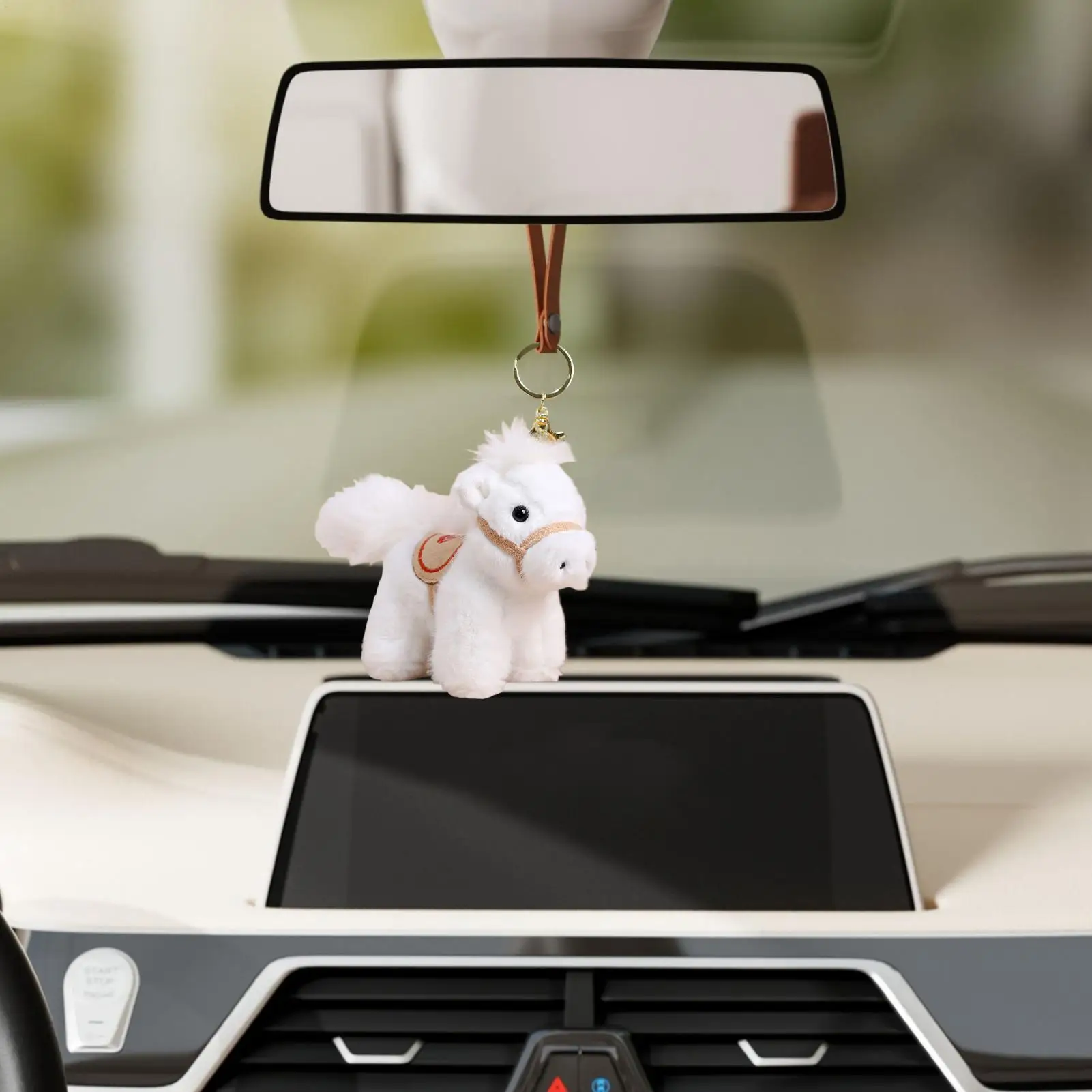 

Horse Keychain Cartoon Soft Plush Cloud Embroidery Supplies 2026 Year of the Horse Keychain for Family Friends Colleagues