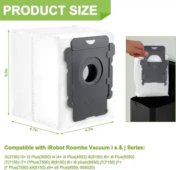 Pro iRobot Roomba e5 e6 i1 i2 i3 i4 i5 i6 i7 i8 j5 j6 j7 j8 a všechny vysavače řady Plus iej HEPA filtry hlavní kartáče 10 nejlepší prodej díly robota i5 - №8