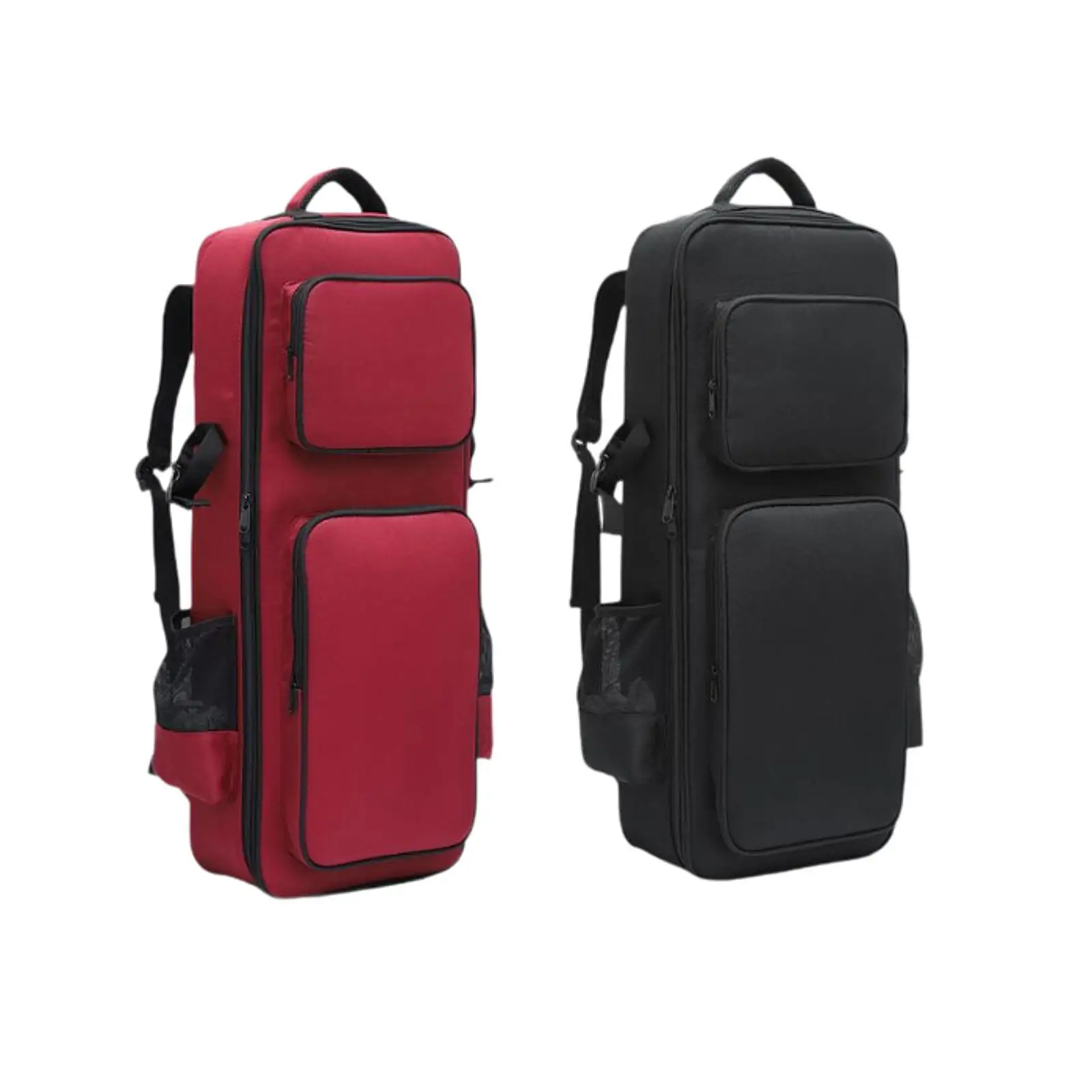 

Saxophone Bag Travel Bag Polyester Lightweight with Pockets Handle Padded Shockproof Waterproof Portable Clarinet Storage Case