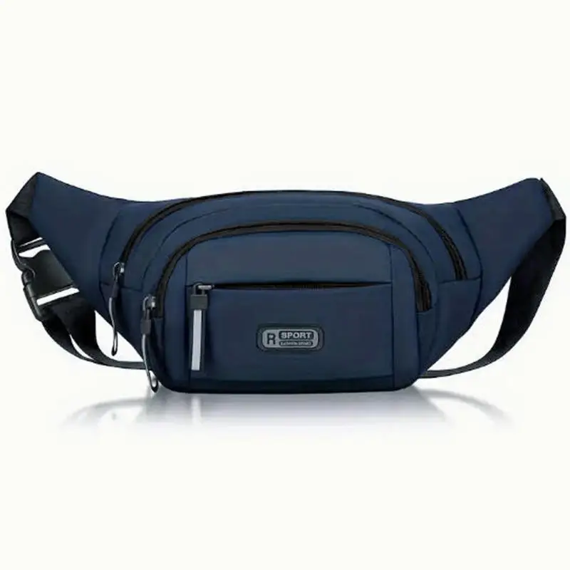 

Large-capacity Men Waist Bag Casual oxford Anti-theft Chest Bag Outdoor Travel Waterproof Sports Mobile Phone Bag