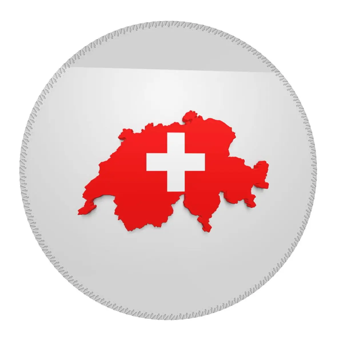 

Swiss Switzerland Flag Round Mouse Pad Computer Keyboard Mouse Mat Gamer PC Desk Mat Office Table Mats