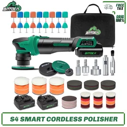 BATOCA S4 Cordless Car Polisher Mini Nano Wireless Lucidatrice Kit Teste a Cambio Rapido Motore Brushless 3/12mm Orbital