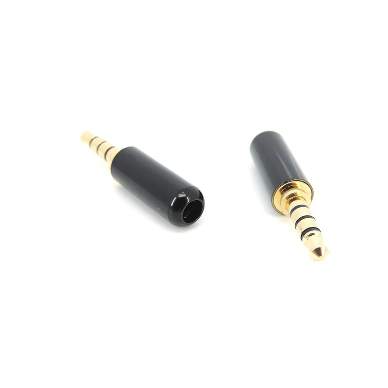 1/2/5pcs 4 Pole 3.5mm AUX Audio Male Connector 3.5 Jack Adapter Headphone Plug Earphone Repair Cable Solder Wire DIY r1