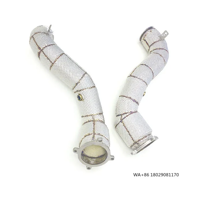 OEM Downpipe Exhaust With Catalyst for  720s 4.0L 2017-2019 High-quality Heat Shield Downpipe Stainless Steel Headers