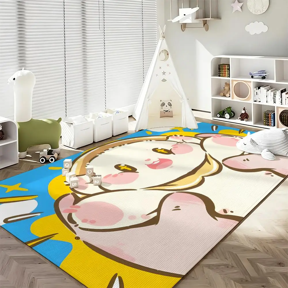 Character P-Puppy Daisy Floor Mat Soft Flannel Entrance Door Mat Non Slip Absorbent Bathroom Bedroom Floor Rug