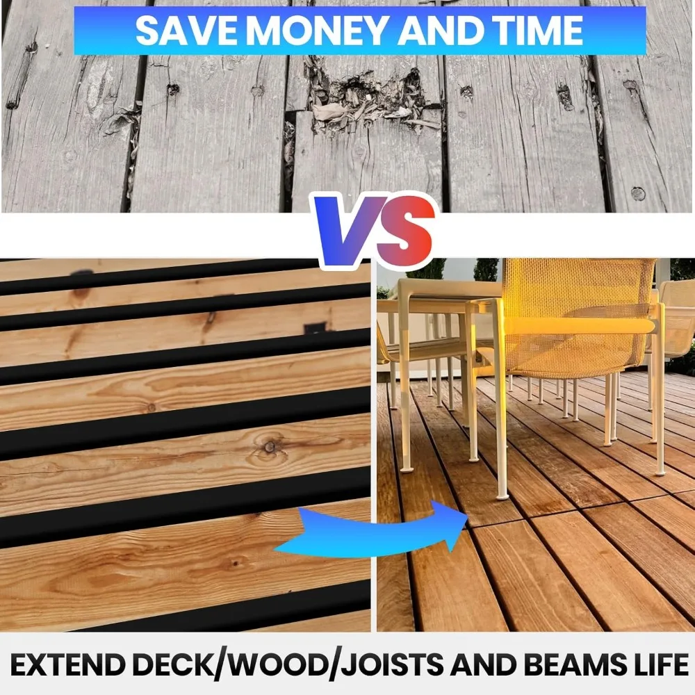 

5CM Adhesive Tape Wooden Deck Roof Wear-resistant Anti-corrosion Waterproofing Self-adhesive Butyl Beam Support Adhesive Tape