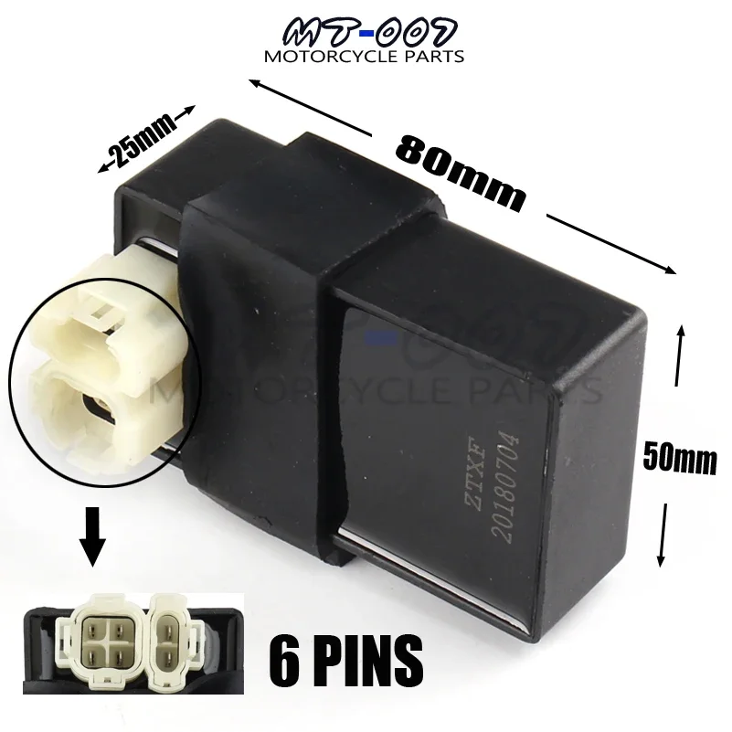 6 Pins DC Ignition CDI Box For gy6 125cc 150cc 200cc 250cc ATV Quads Moped Scooter Buggy Go Kart Motorcycle