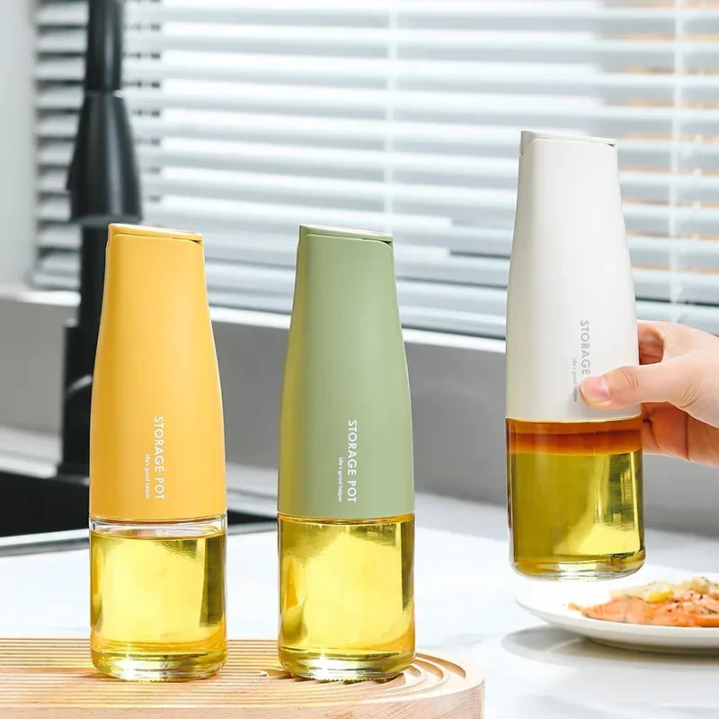 

500ML Oil Pot Bottle Dispenser Sauce Bottle Glass Storage Bottles for Spice Glass Oil Spray Vinegar Creative Kitchen Tools