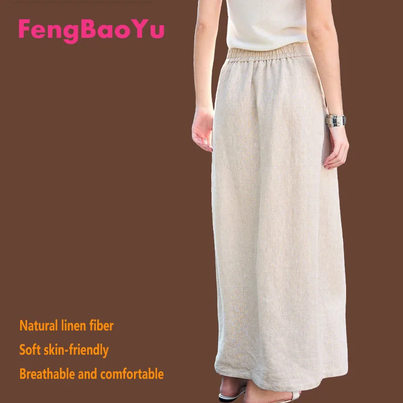 

Платье женское Feng Baoyu, 100% натуральное, с завышенной талией, элегантное и изящное, повседневное, длинное, класса люкс, весна-лето