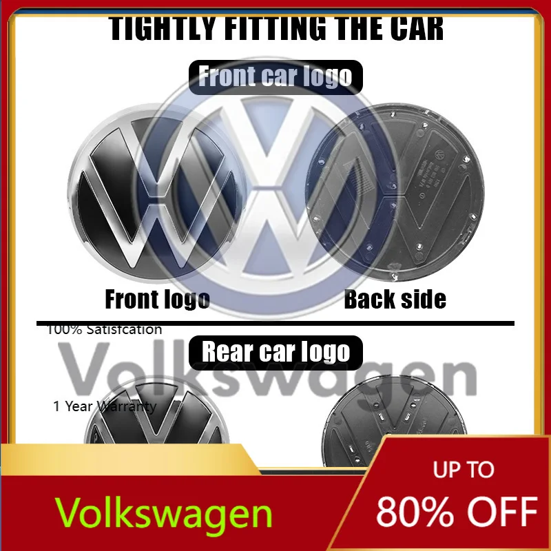 

Для VW VOLKSWAGEN: Новые 2 шт. сменных эмблем из ABS-пластика, 139 мм и 110 мм, для передней решетки и багажника VW Polo, для Volkswagen Polo 6 201