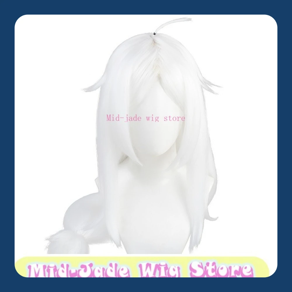 

Store Hellatker Cerberus Cosplay Wig Anime Game Cosplay Party Costume Props Synthetic Hair Mid-jade Wig