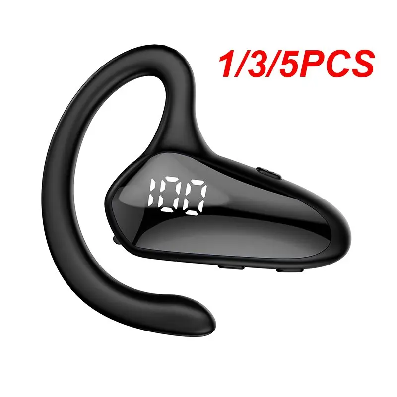 1/3/5PCS Bone Conduction 5.2 Earphone Hook Ear Business Wireless Headhpone Mini Single Ear Sports Headset for