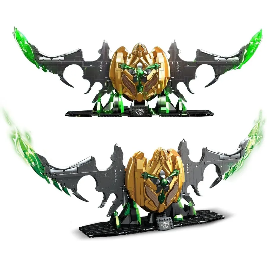 

Конструктор с теневым лезвием, набор строительных кирпичей, 1638 шт., комплект Коллекционной модели, 31-дюймовый меч, набор строительных блоков для косплея