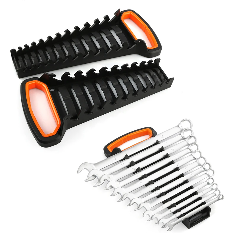 Plastic Wrench Organizer Tray Sockets Storage Tools Rack Sorter Standard Spanner Holders Wrench Holder Torx Wrench Storage Rack