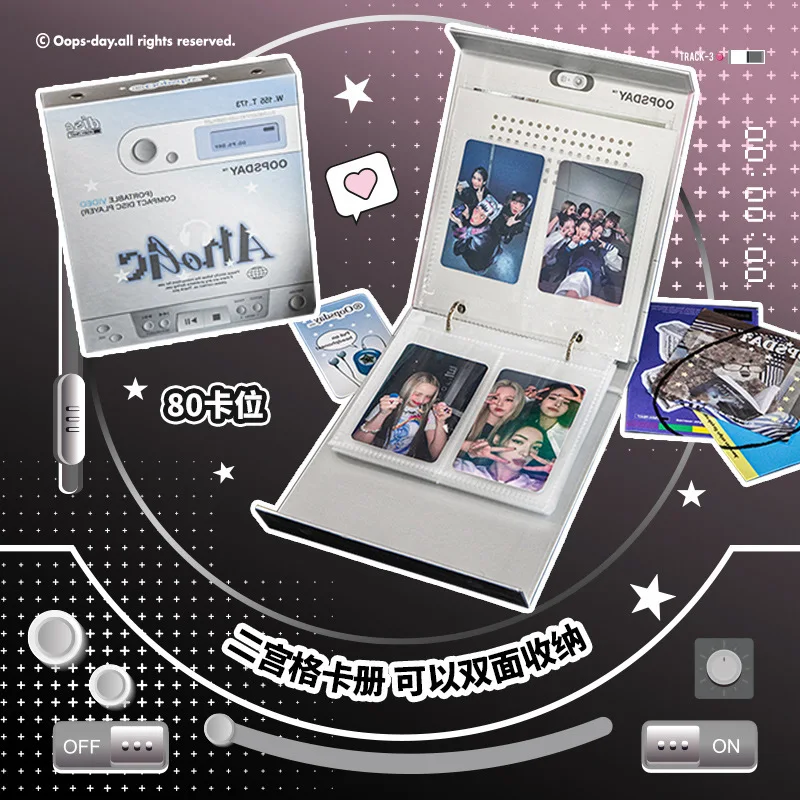 3inches Binder Photocard Holder Kpop Idol Photo Album with 20pcs 2grids Sleeves Photocards Album Collect Book Para Fotografias