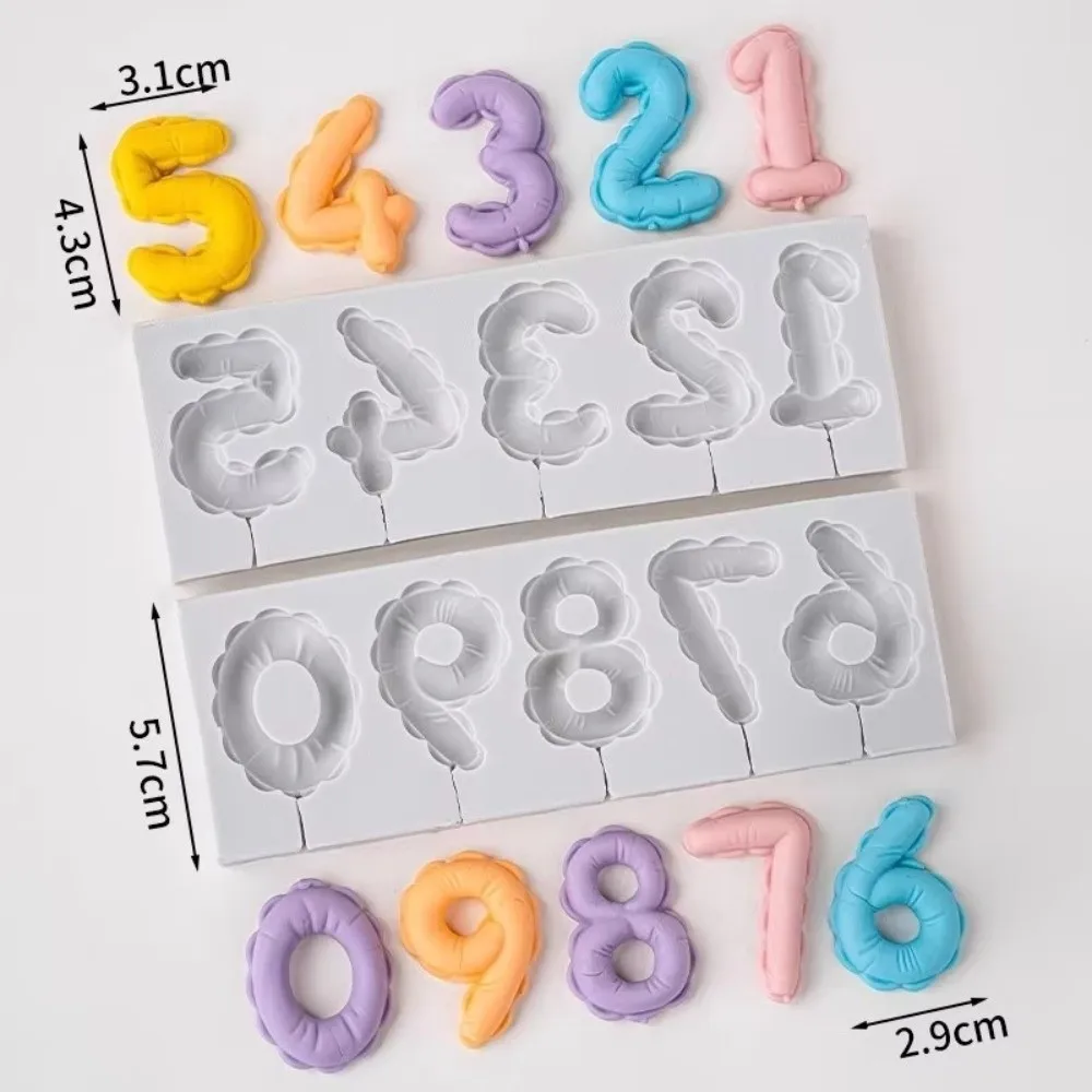 جديد سيليكون فندان قالب تزيين الكعكة مصاصة شكل الغذاء الصف الشوكولاته الخبز أداة DIY عدد القالب #6