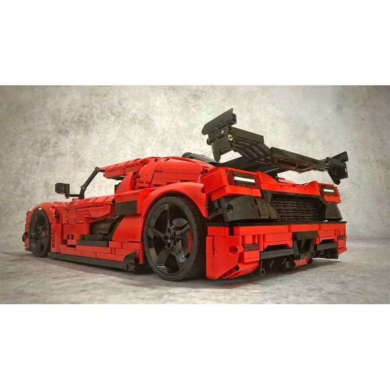 

MOC-167461 Electric Remote Control Red New Supercar Splicing Assembly Building Block Model MOC Creative Educational Kids Toy